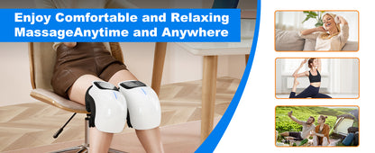 Cordless Knee Massager - Infrared Heat & Vibration