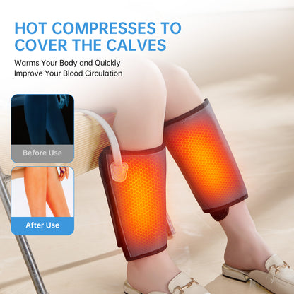 Leg Massager - Air Compression & Heat for Circulation