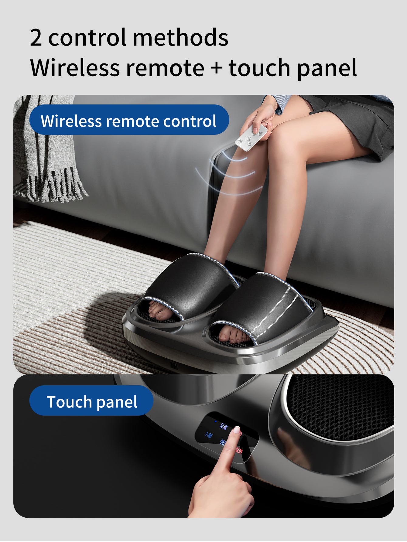 Shiatsu Foot Massager - Heat, Kneading & Air Compression