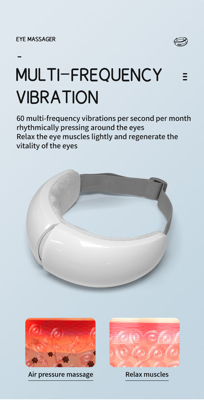 Smart Eye Massager - Heat, Vibration & Voice Guidance