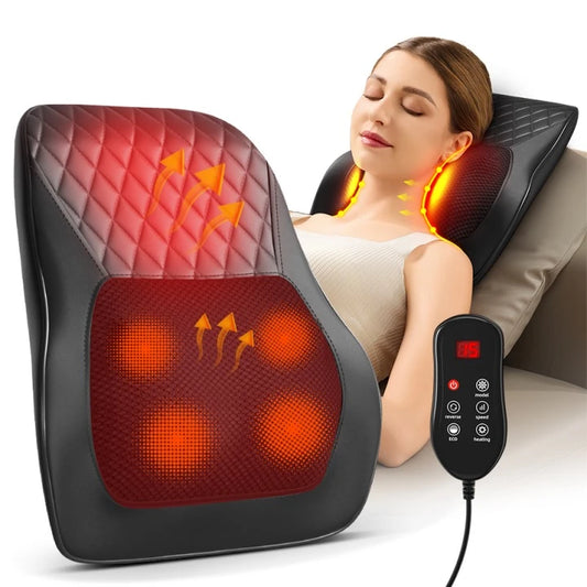 Shiatsu Back Massager - 16 Nodes with Heat Therapy