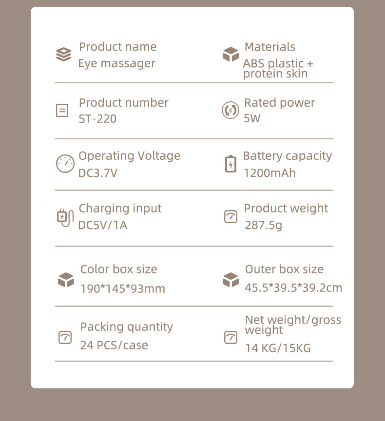 Eye Massager - Heat & Air Compression for Eye Relief