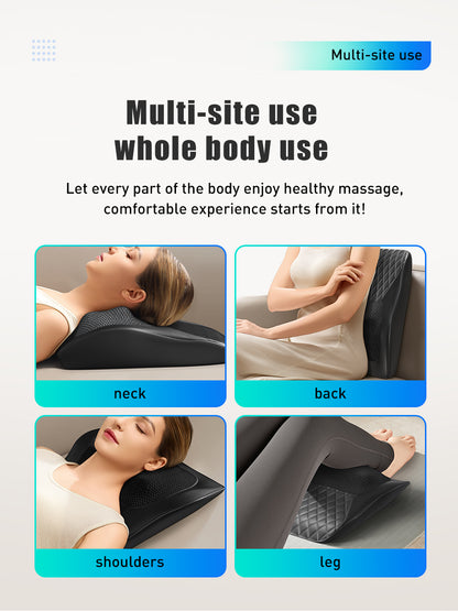 Heated Back & Neck Massager - 3D Deep Tissue Relief
