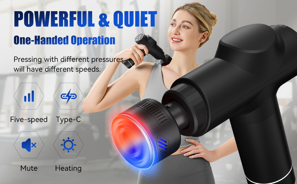 Massage Gun - Deep Tissue with Heat & Cold Therapy