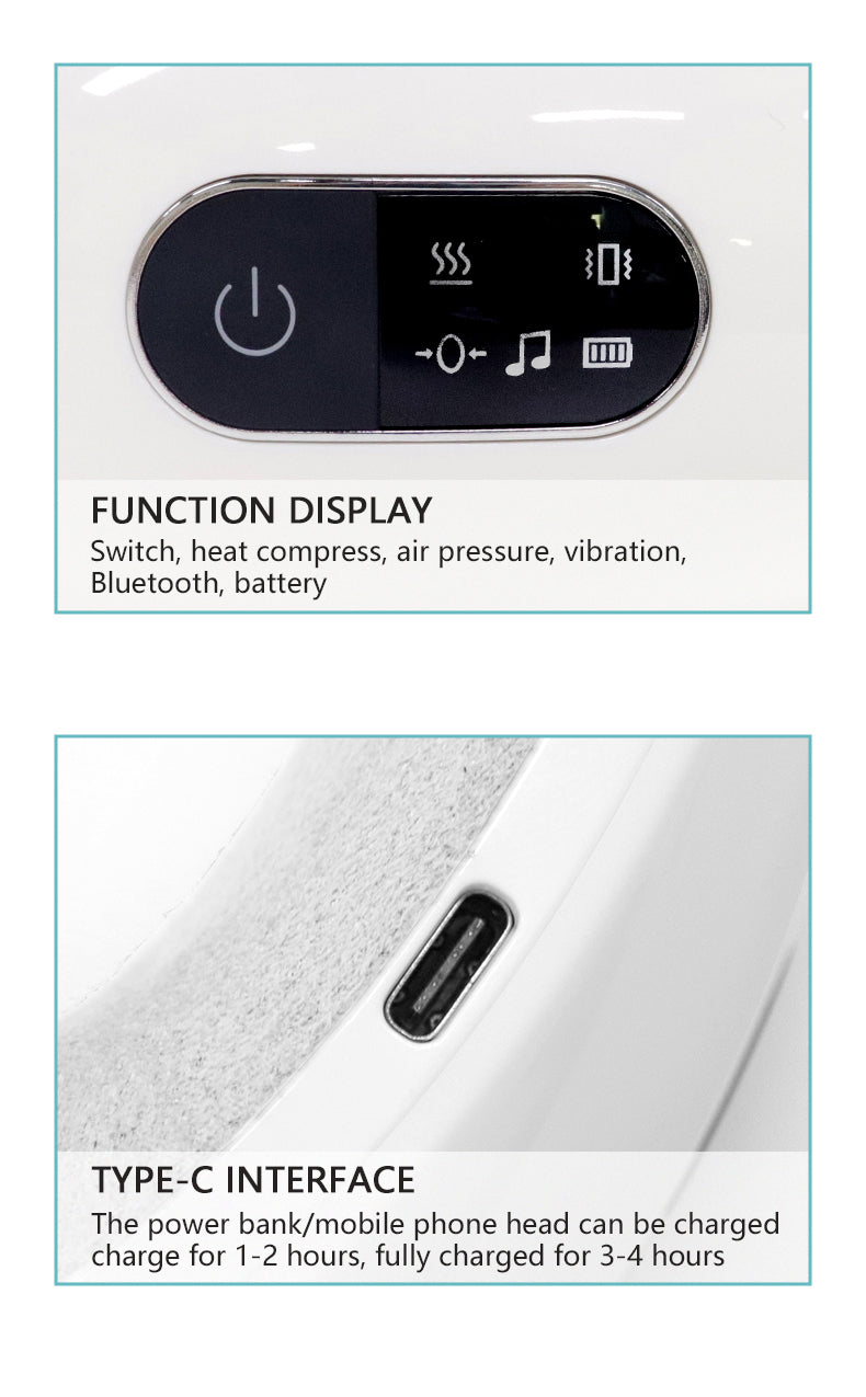 Smart Eye Massager - Heat, Vibration & Voice Guidance