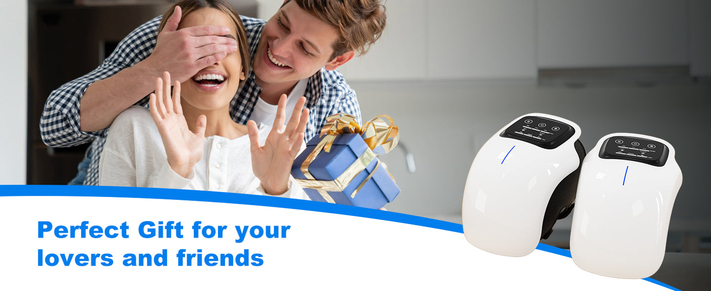 Cordless Knee Massager - Infrared Heat & Vibration